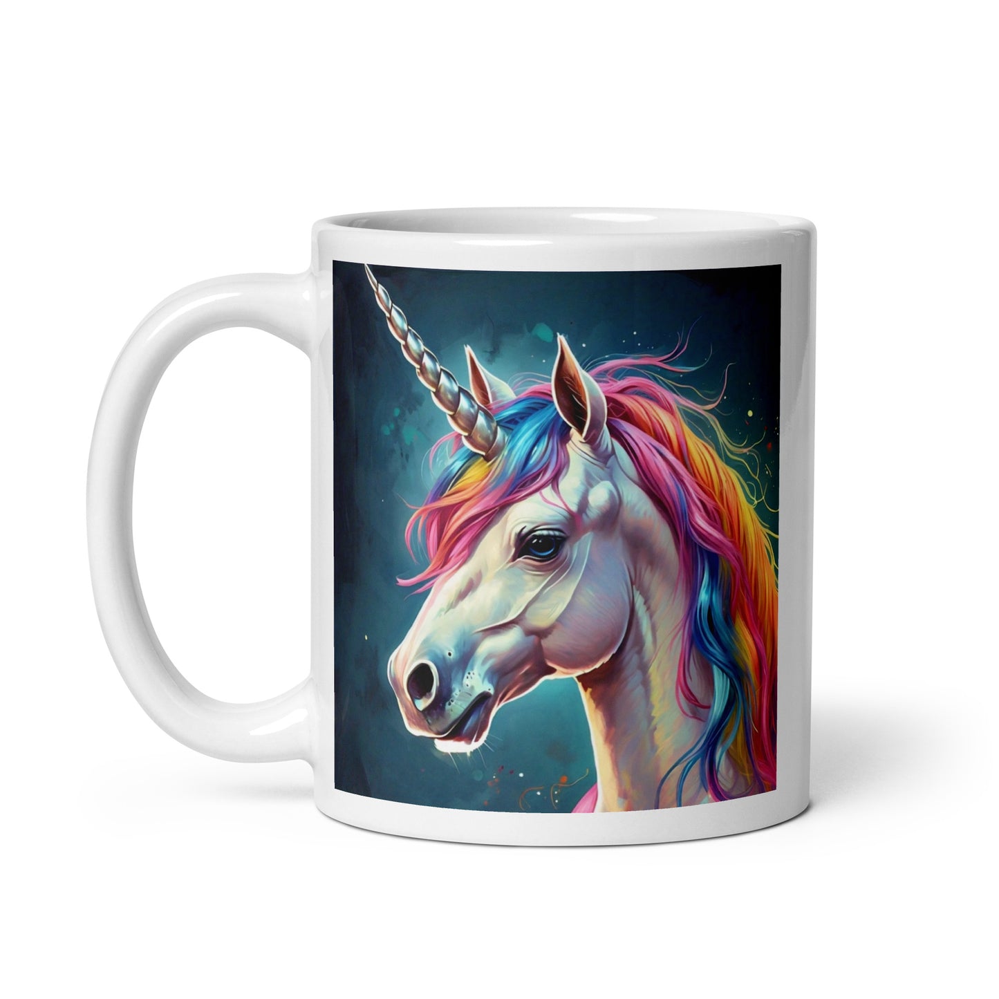 Unicorn Rainbow Glossy Mug