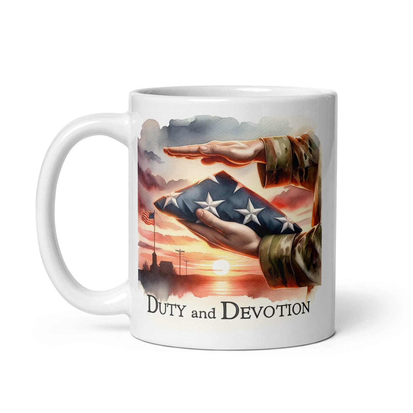 Duty And Devotion Glossy Mug