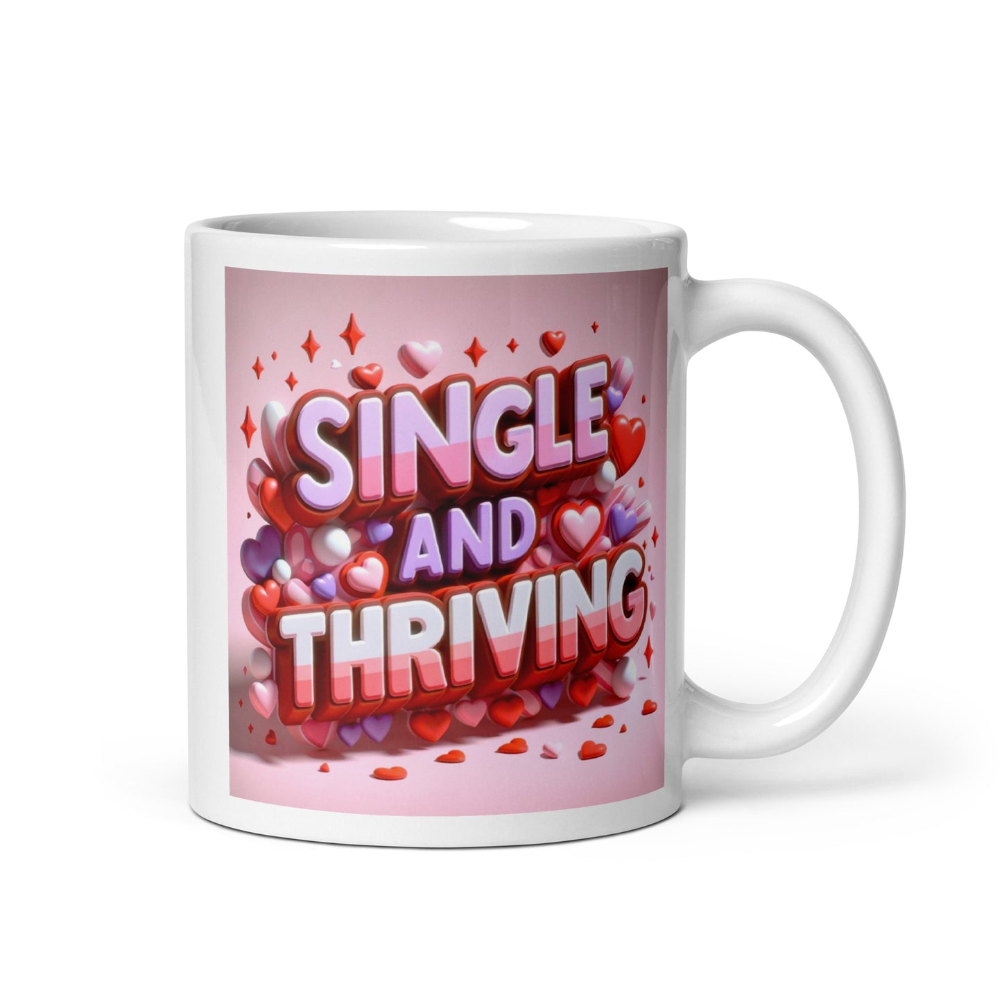 Single And Thriving Glossy Mug