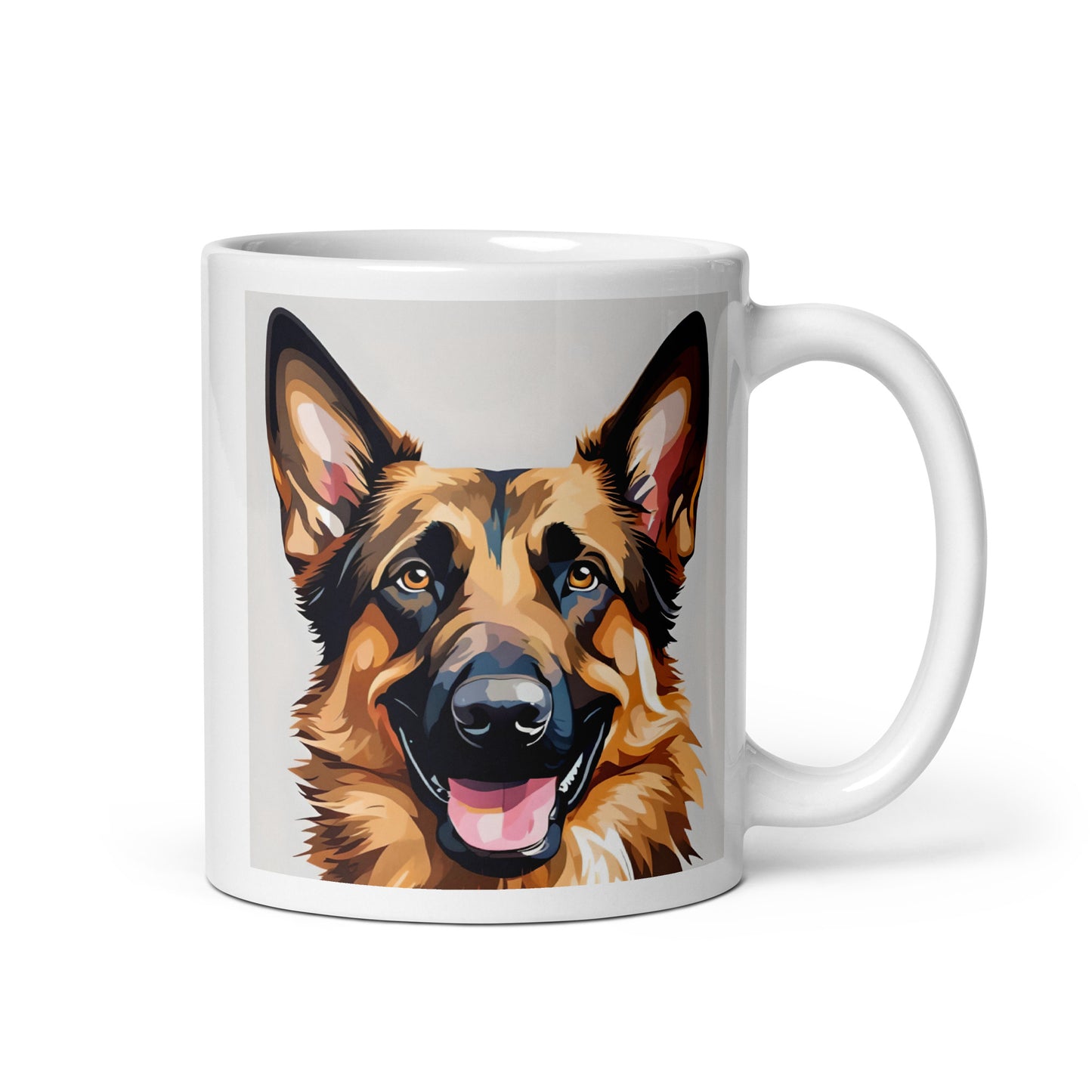 German Shepherd Joyful Glossy Mug