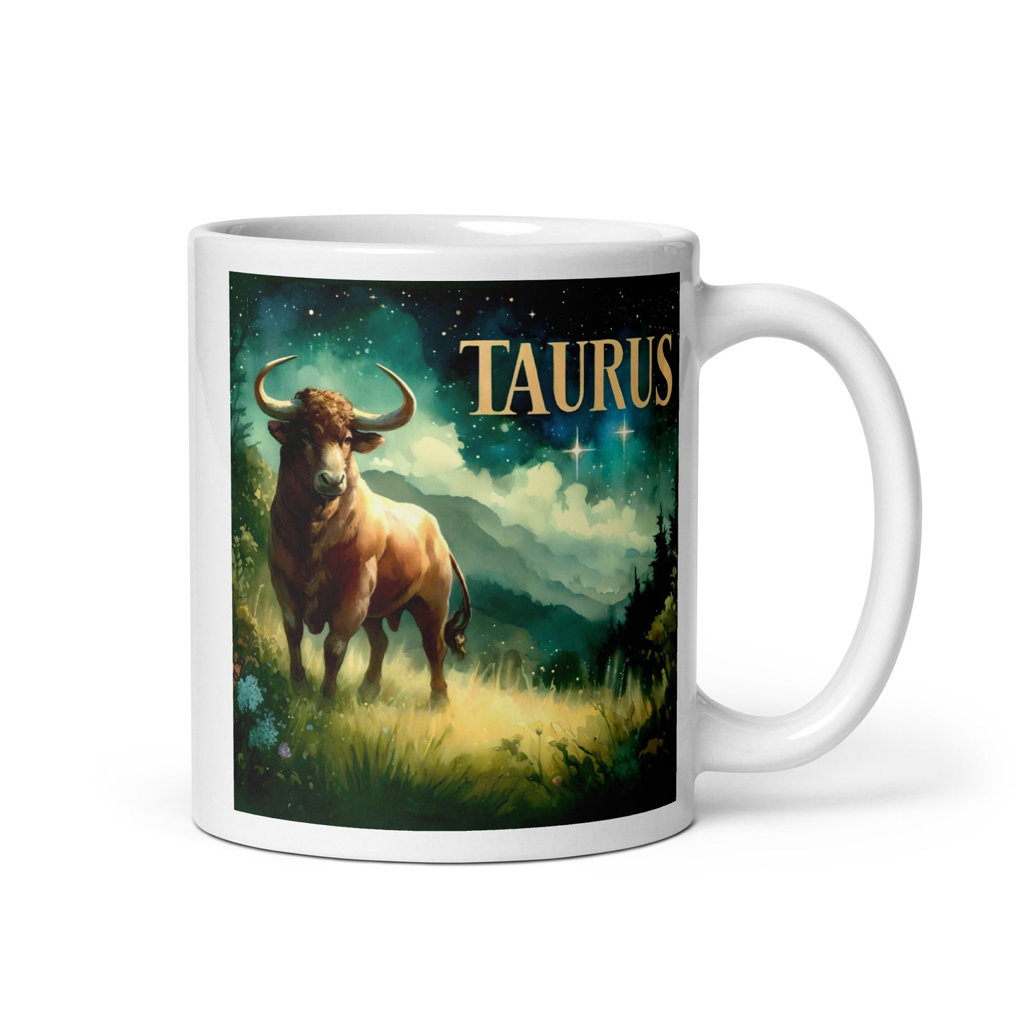 Taurus Horoscope Glossy Mug