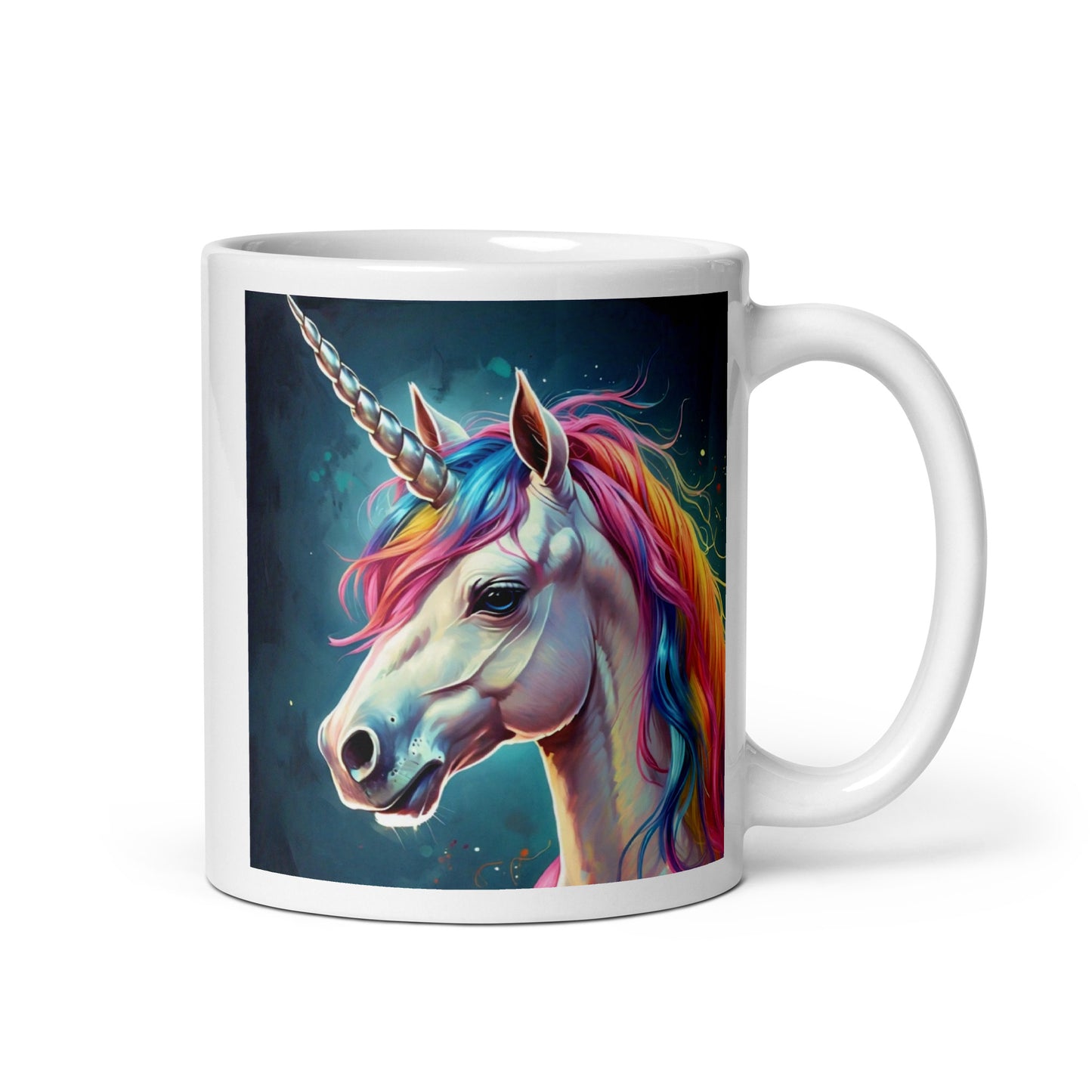 Unicorn Rainbow Glossy Mug