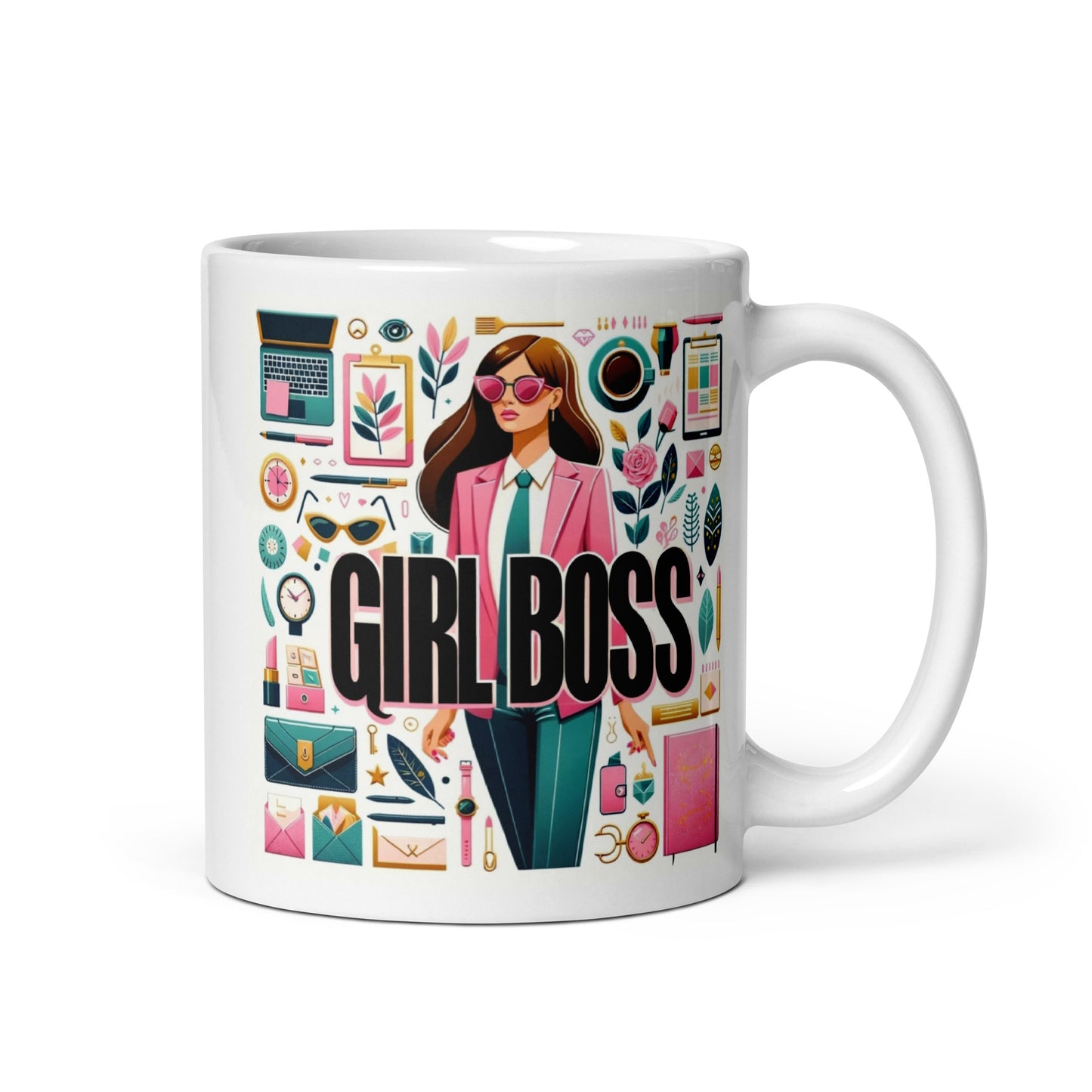 Girl Boss Glossy Mug