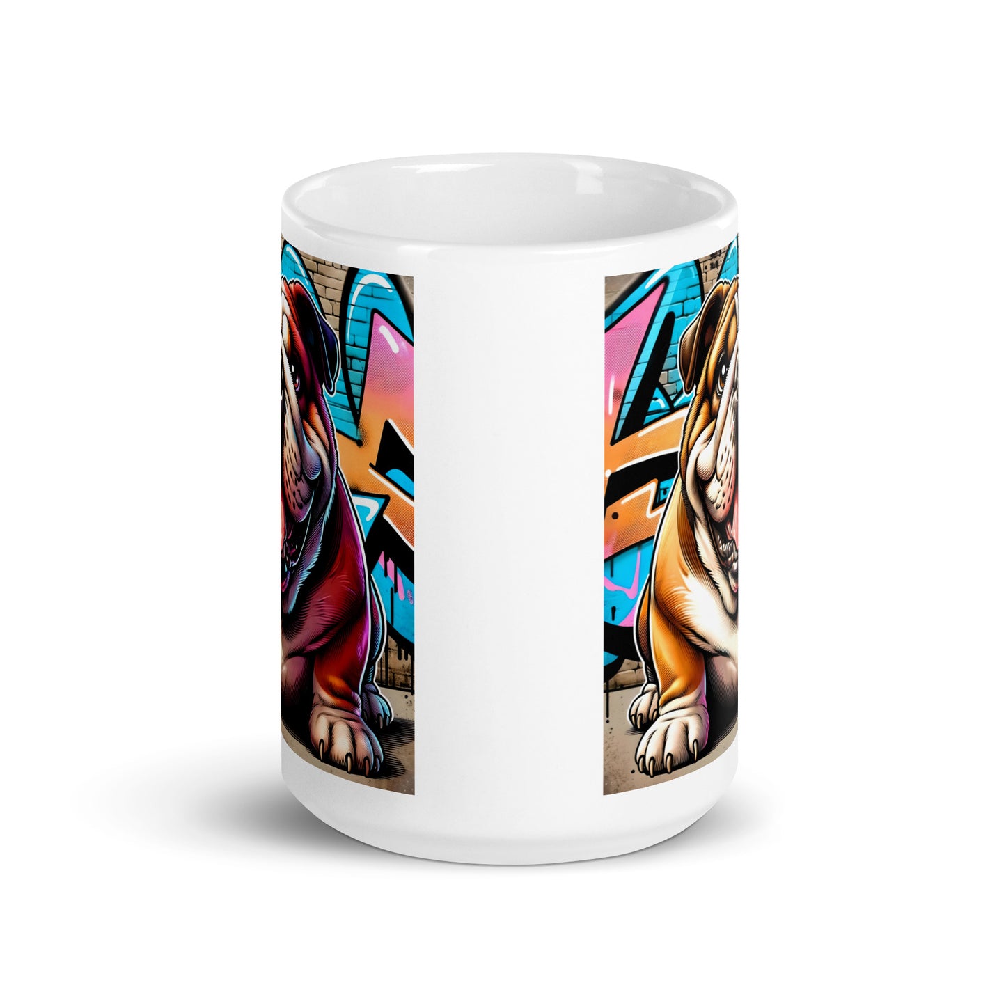 English Bulldog Graffiti | Glossy Mug