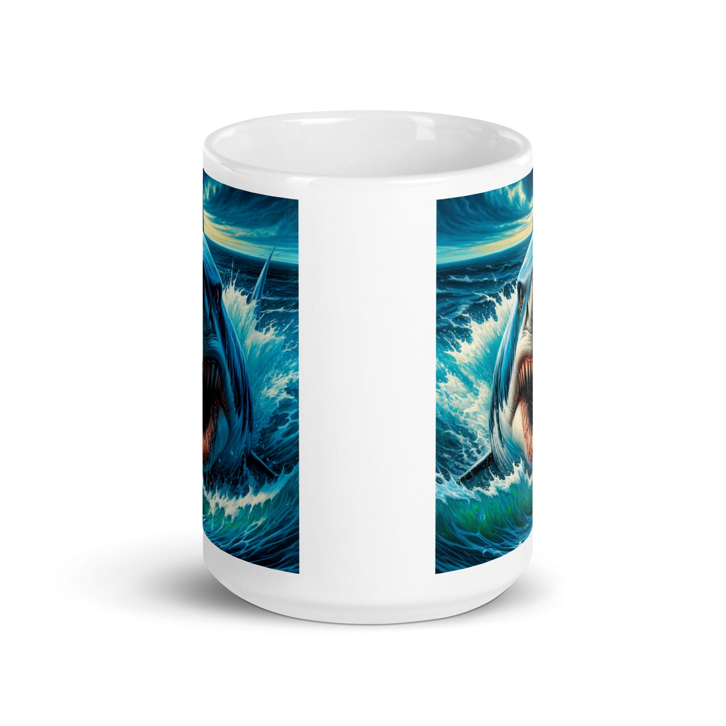 Shark Attack Glossy Mug