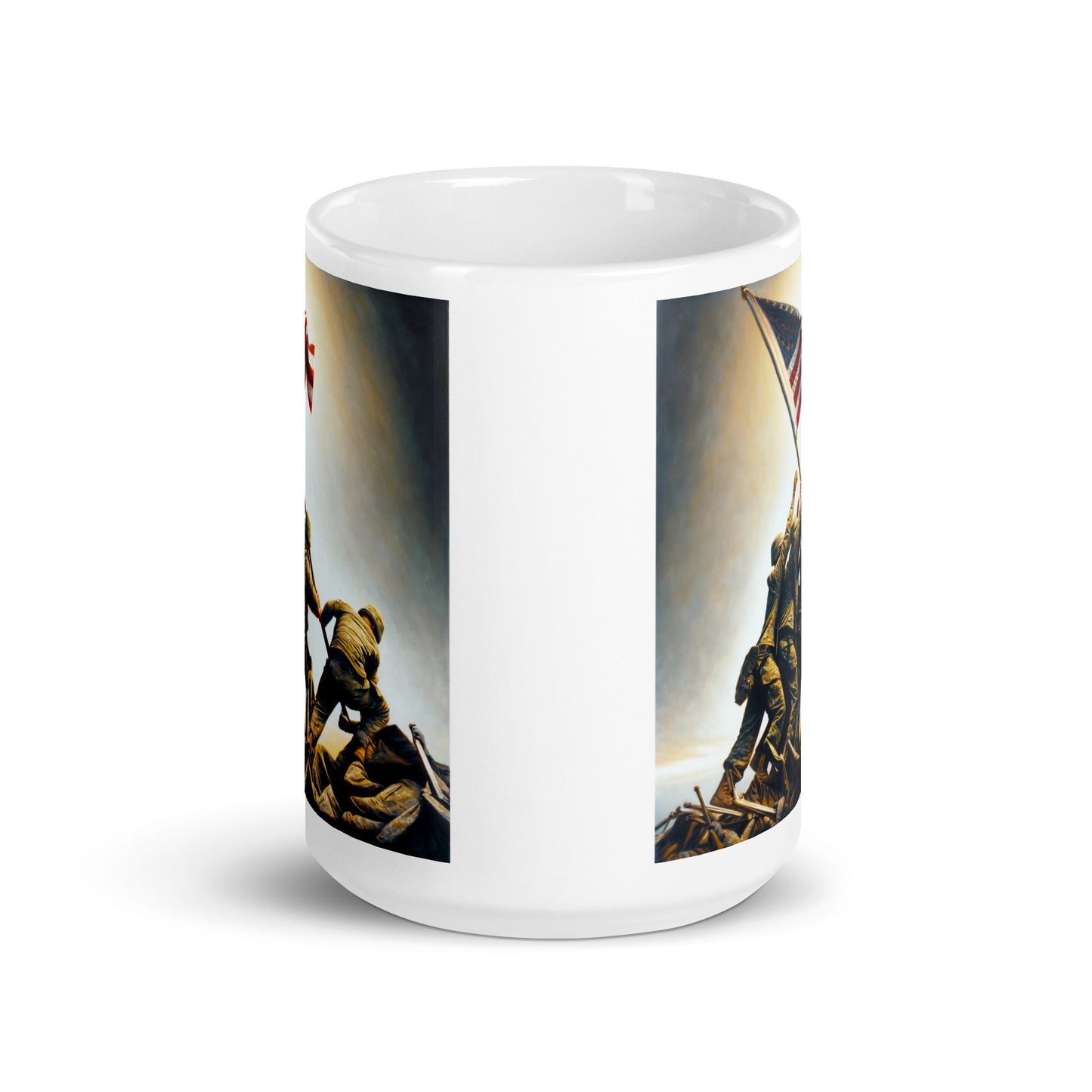 Raising the Flag on Iwo Jima Glossy Mug