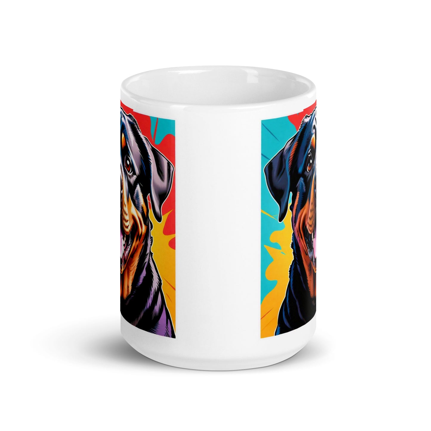 Rottweiler Burst Glossy Mug