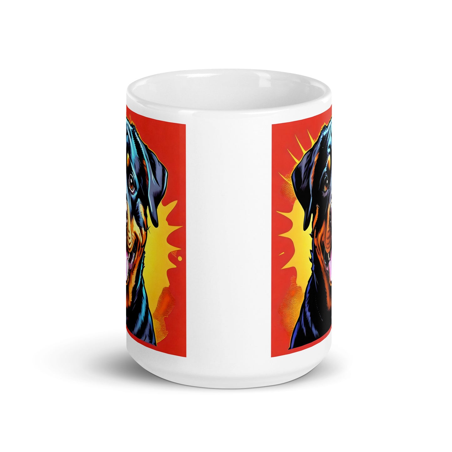 Rottweiler Splash Glossy Mug