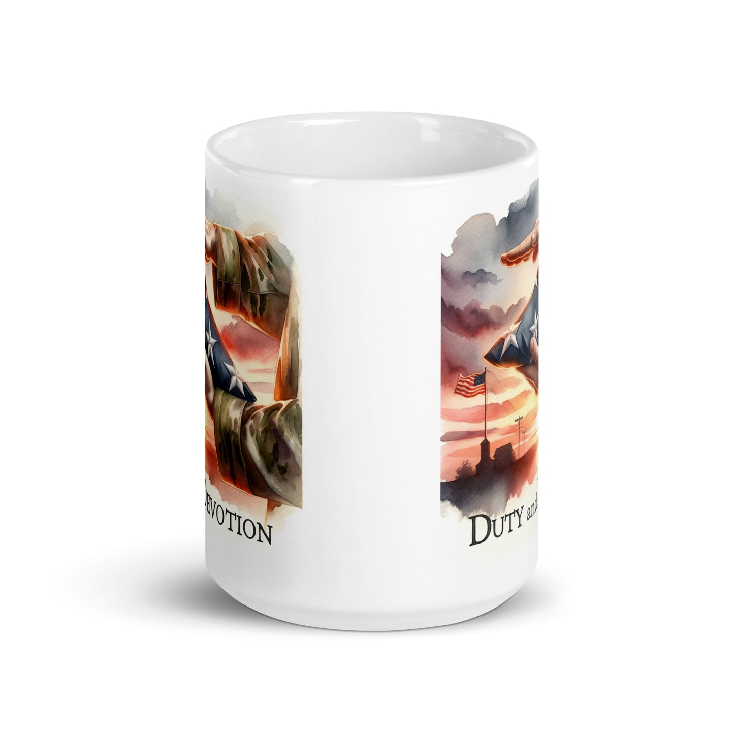 Duty And Devotion Glossy Mug