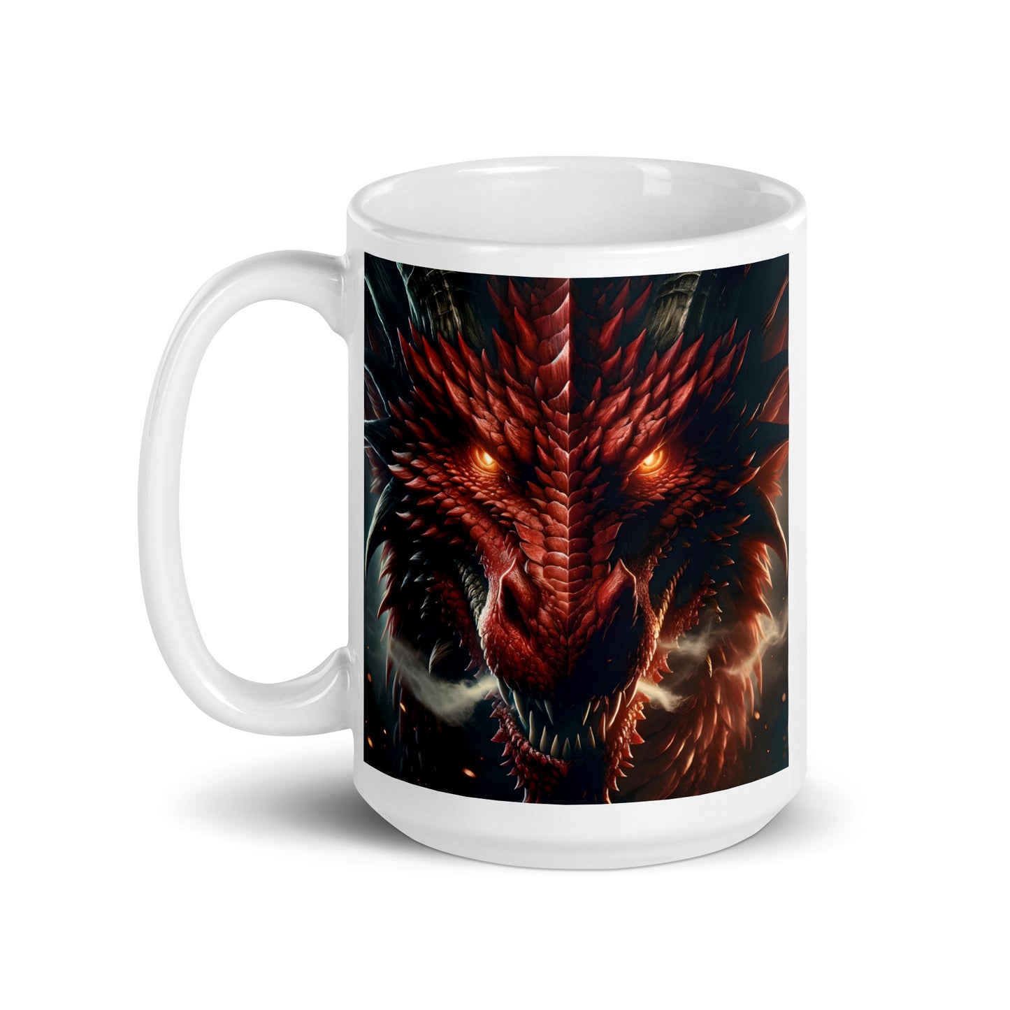 Lava Red Dragon Glossy Mug
