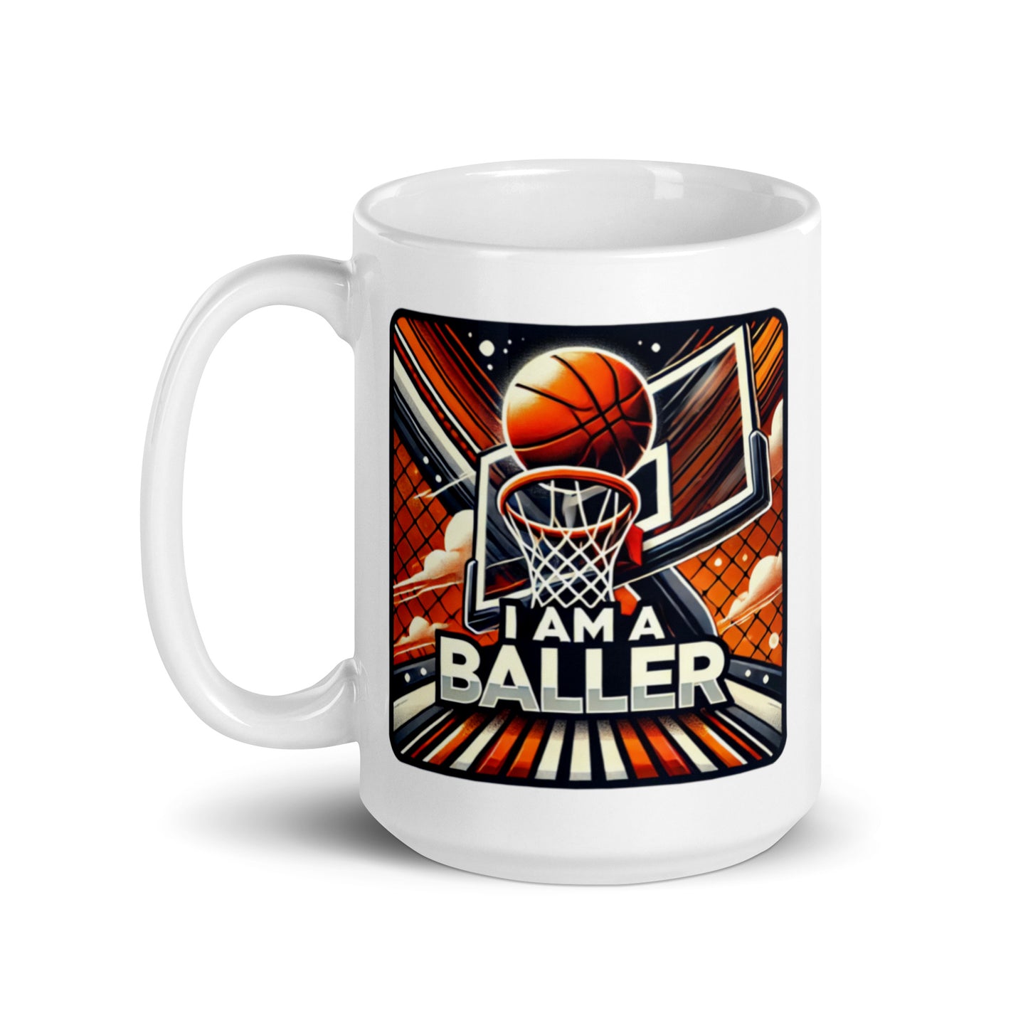 I Am A Baller Glossy Mug