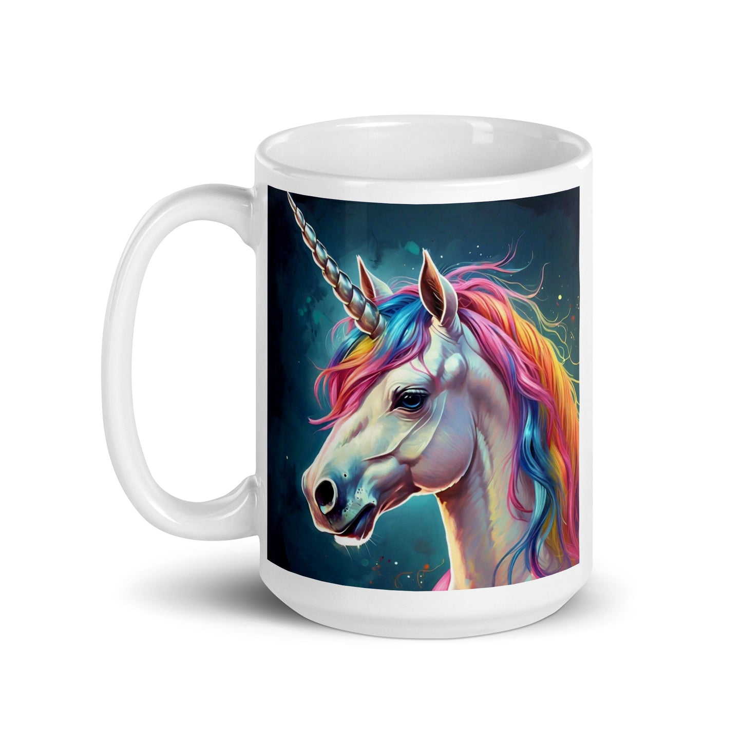 Unicorn Rainbow Glossy Mug