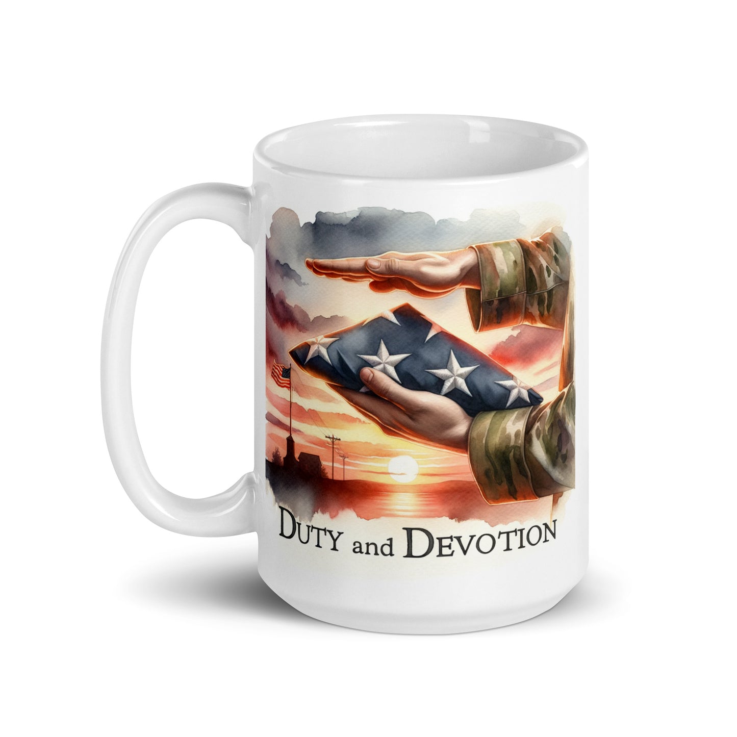 Duty And Devotion Glossy Mug