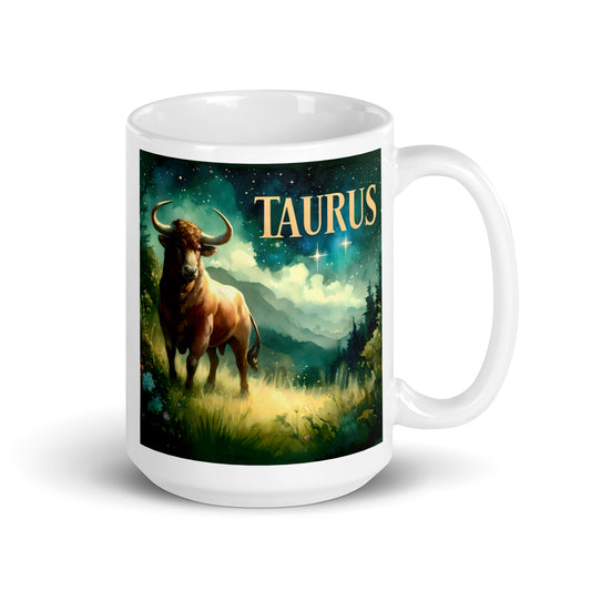 Taurus Horoscope Glossy Mug