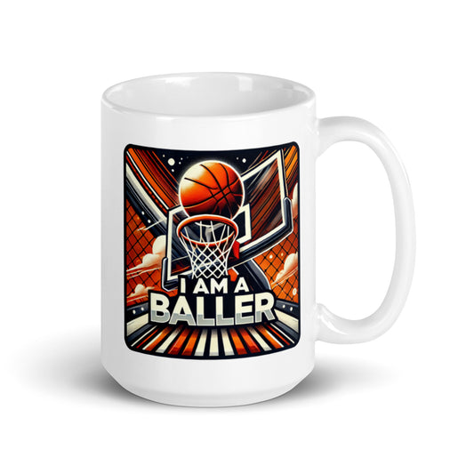 I Am A Baller Glossy Mug