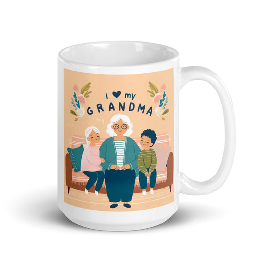 I Love My Grandma Glossy Mug