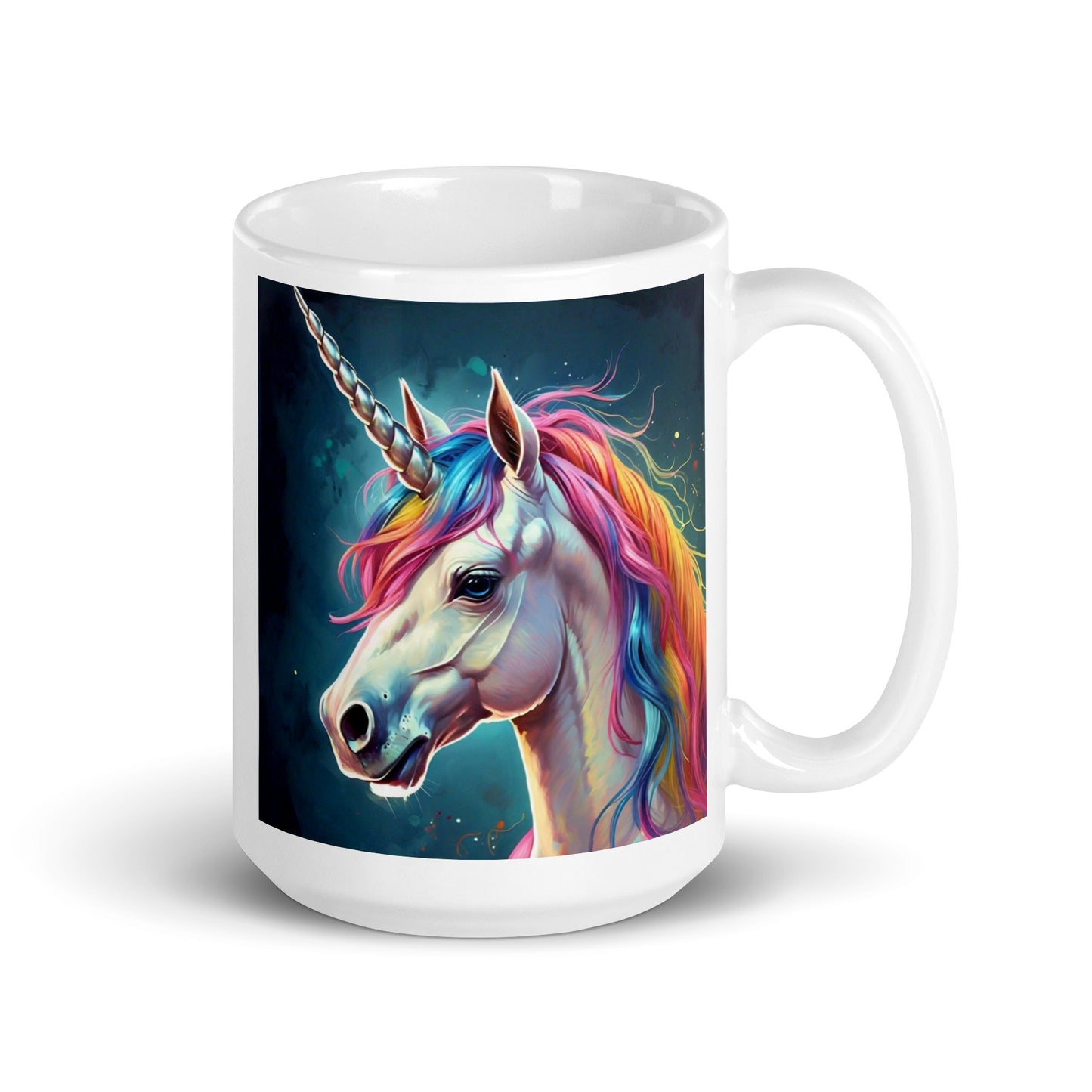 Unicorn Rainbow Glossy Mug