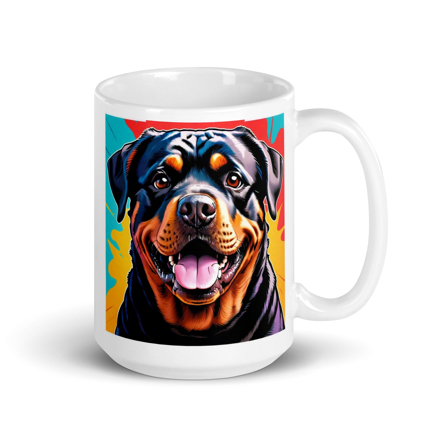 Rottweiler Burst Glossy Mug