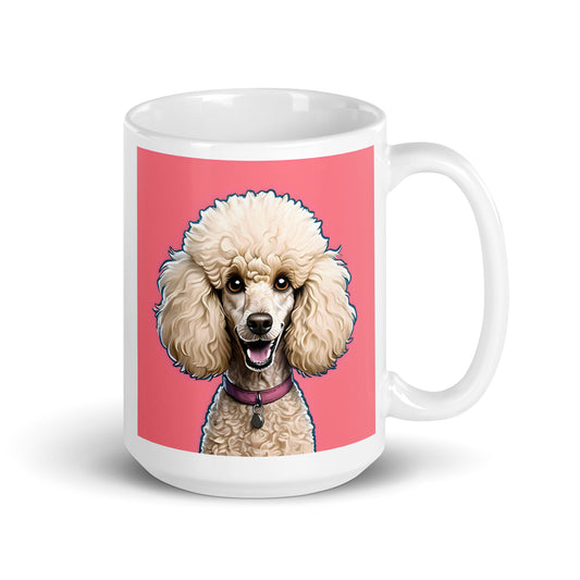 Poodle Pink Glossy Mug