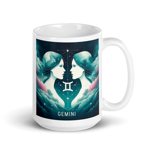 Gemini Constellation Glossy Mug