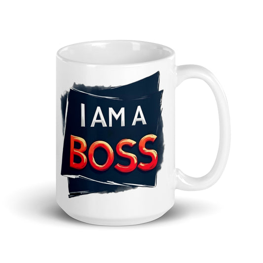 I AM A BOSS Glossy Mug