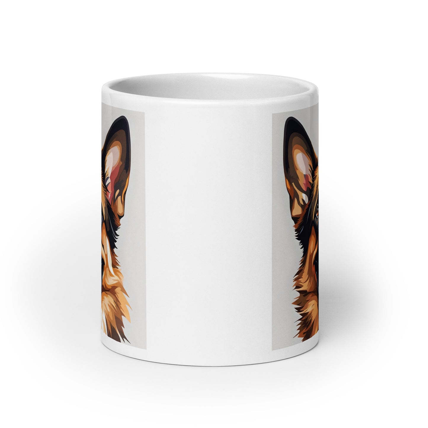 German Shepherd Joyful Glossy Mug