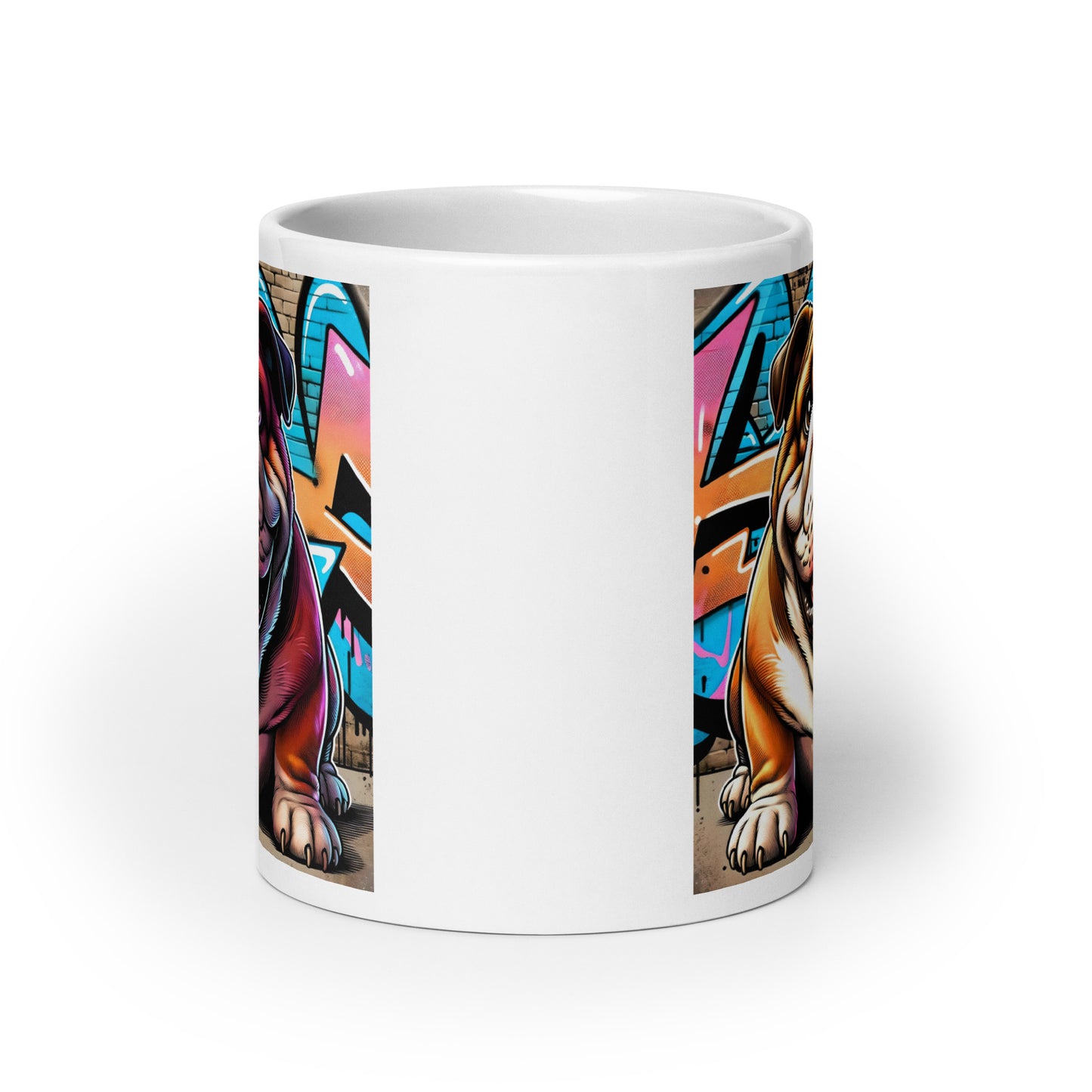 English Bulldog Graffiti | Glossy Mug