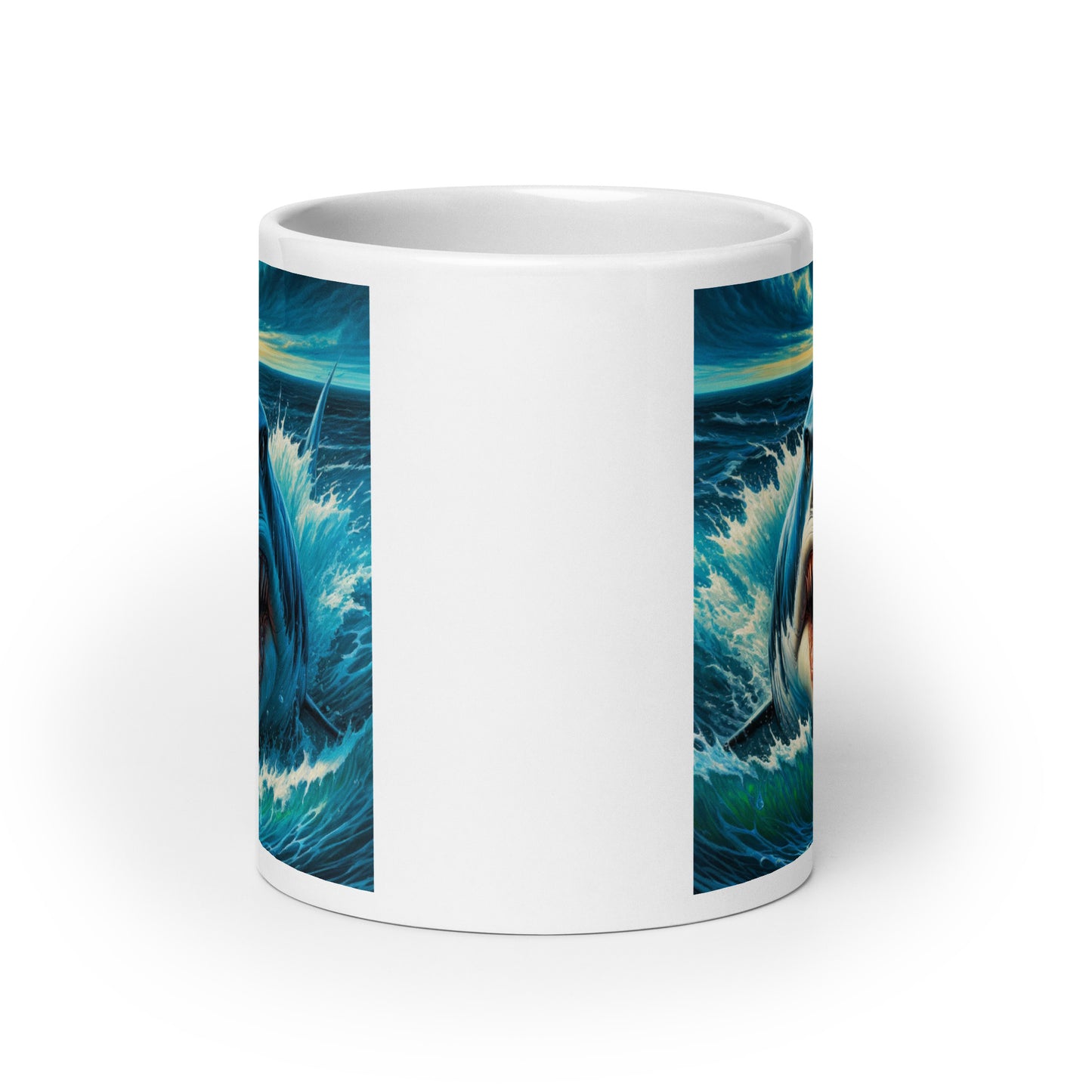 Shark Attack Glossy Mug