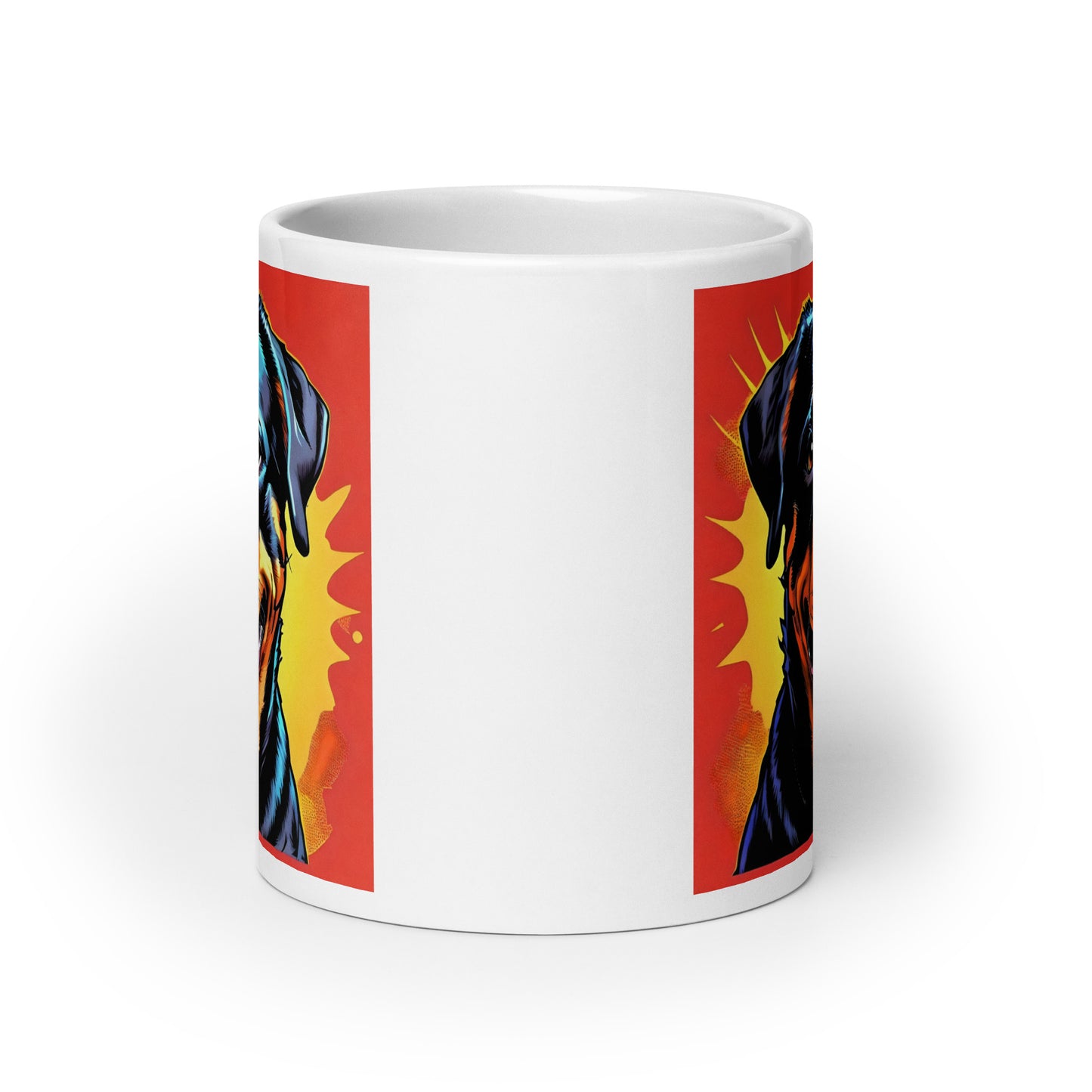 Rottweiler Splash Glossy Mug