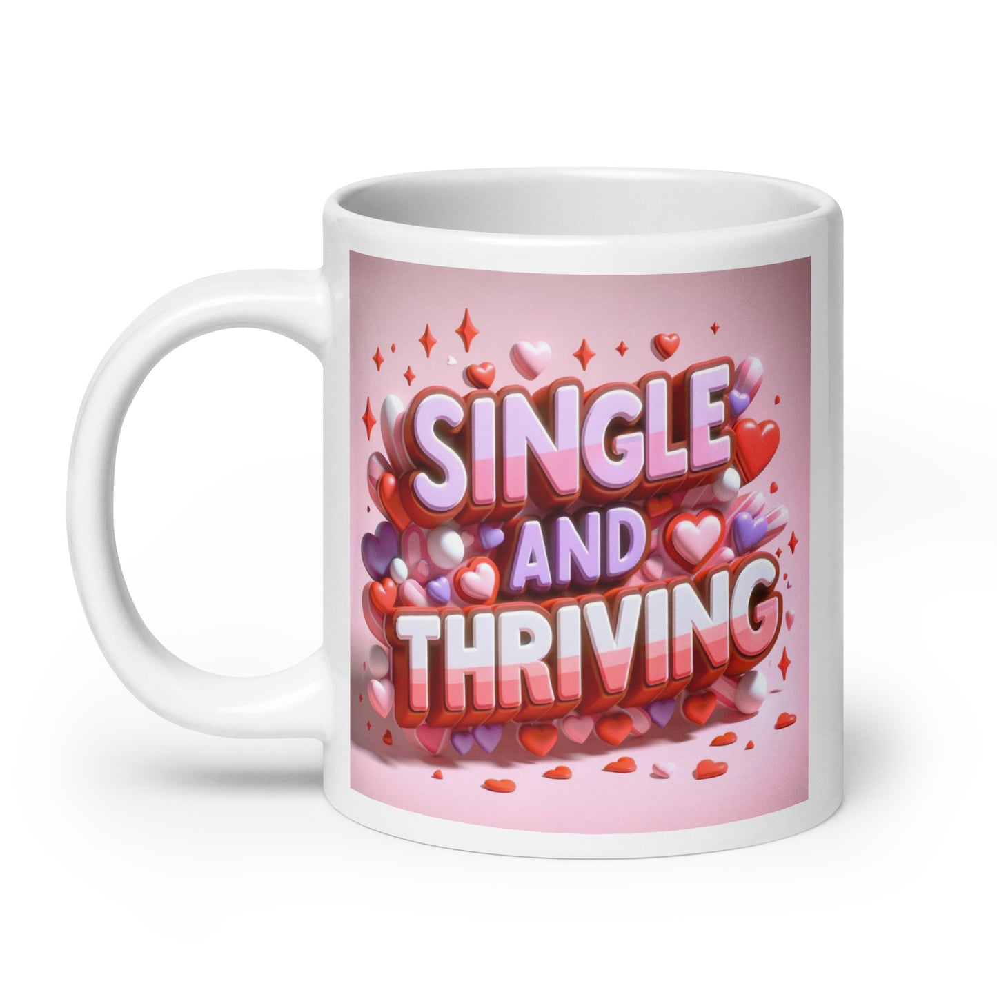 Single And Thriving Glossy Mug