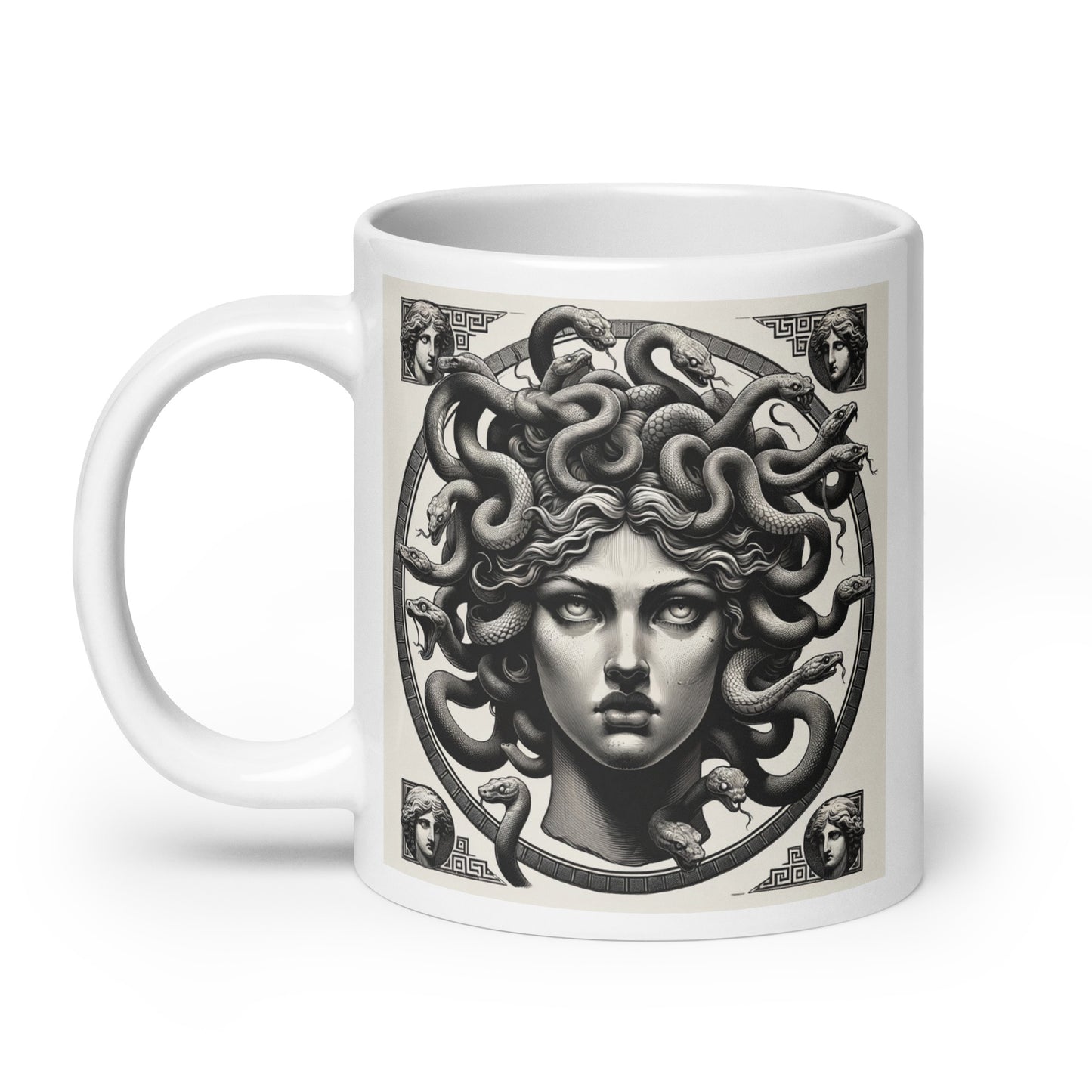Medusa Gray | Glossy Mug