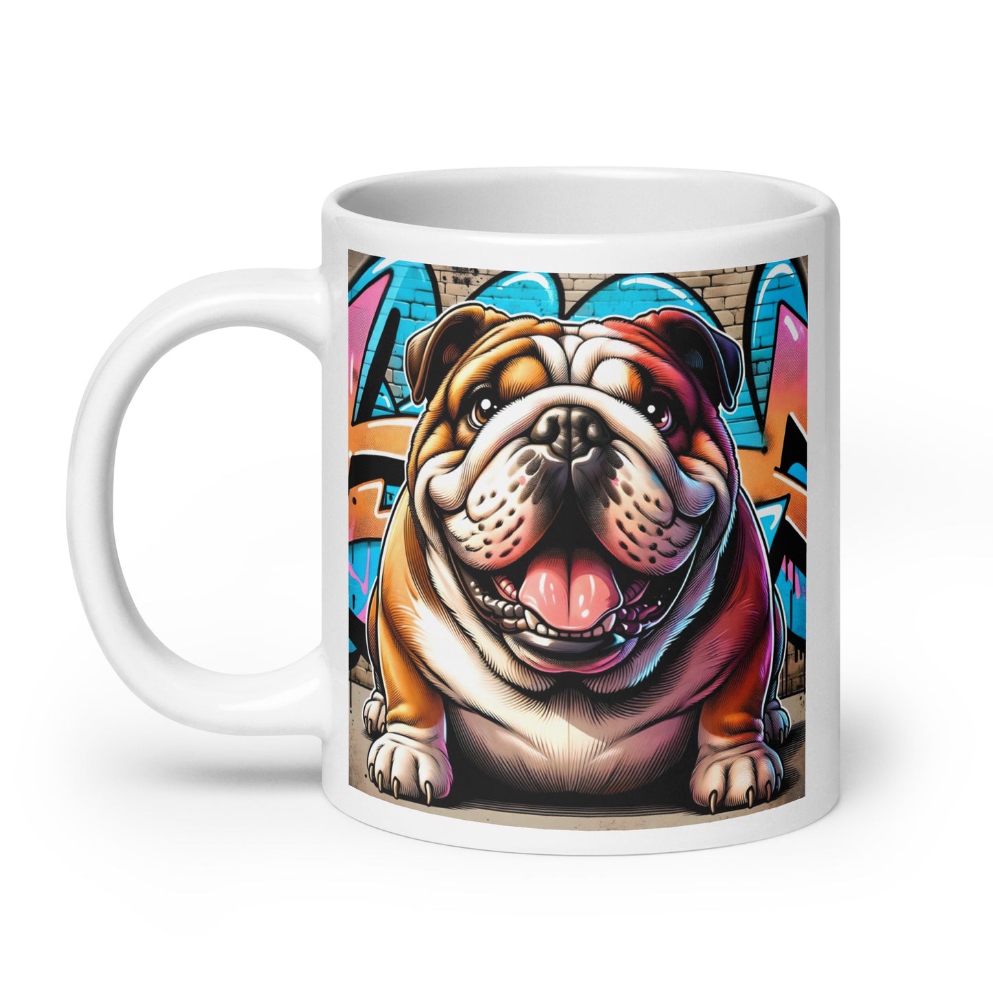 English Bulldog Graffiti | Glossy Mug