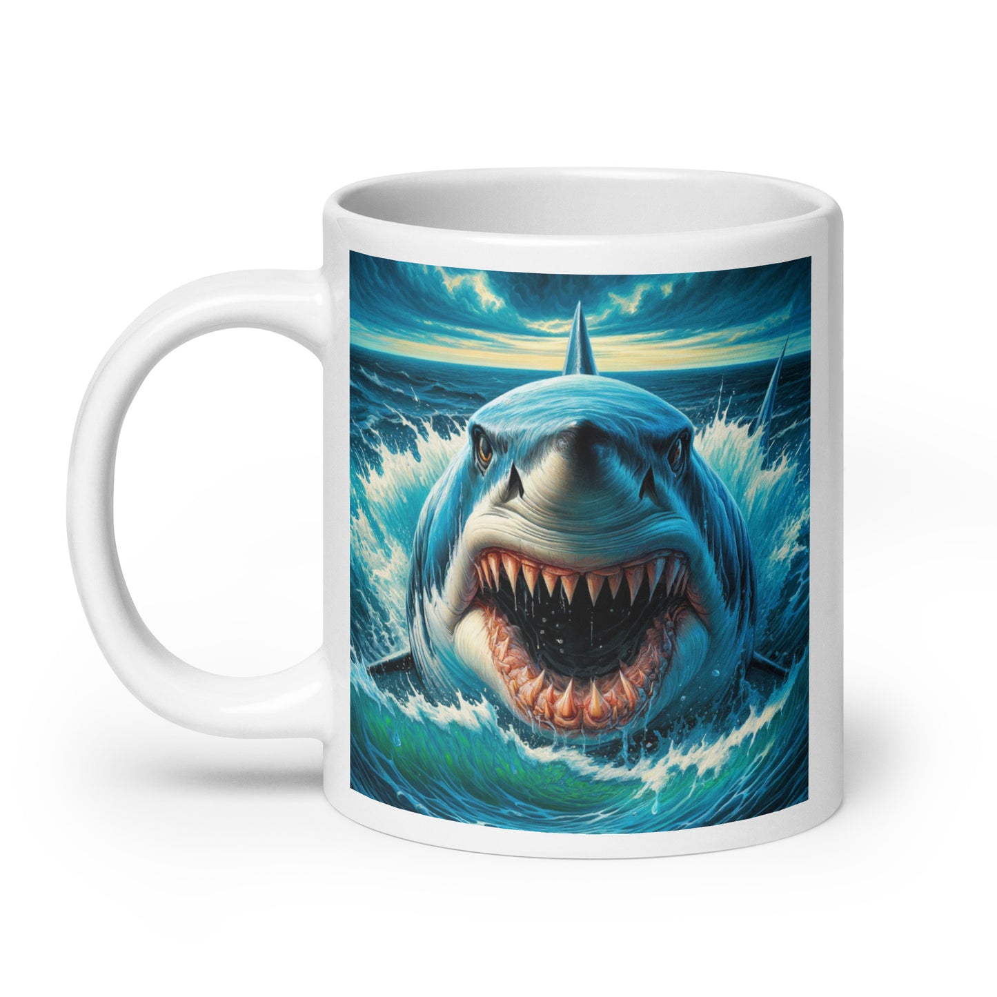 Shark Attack Glossy Mug