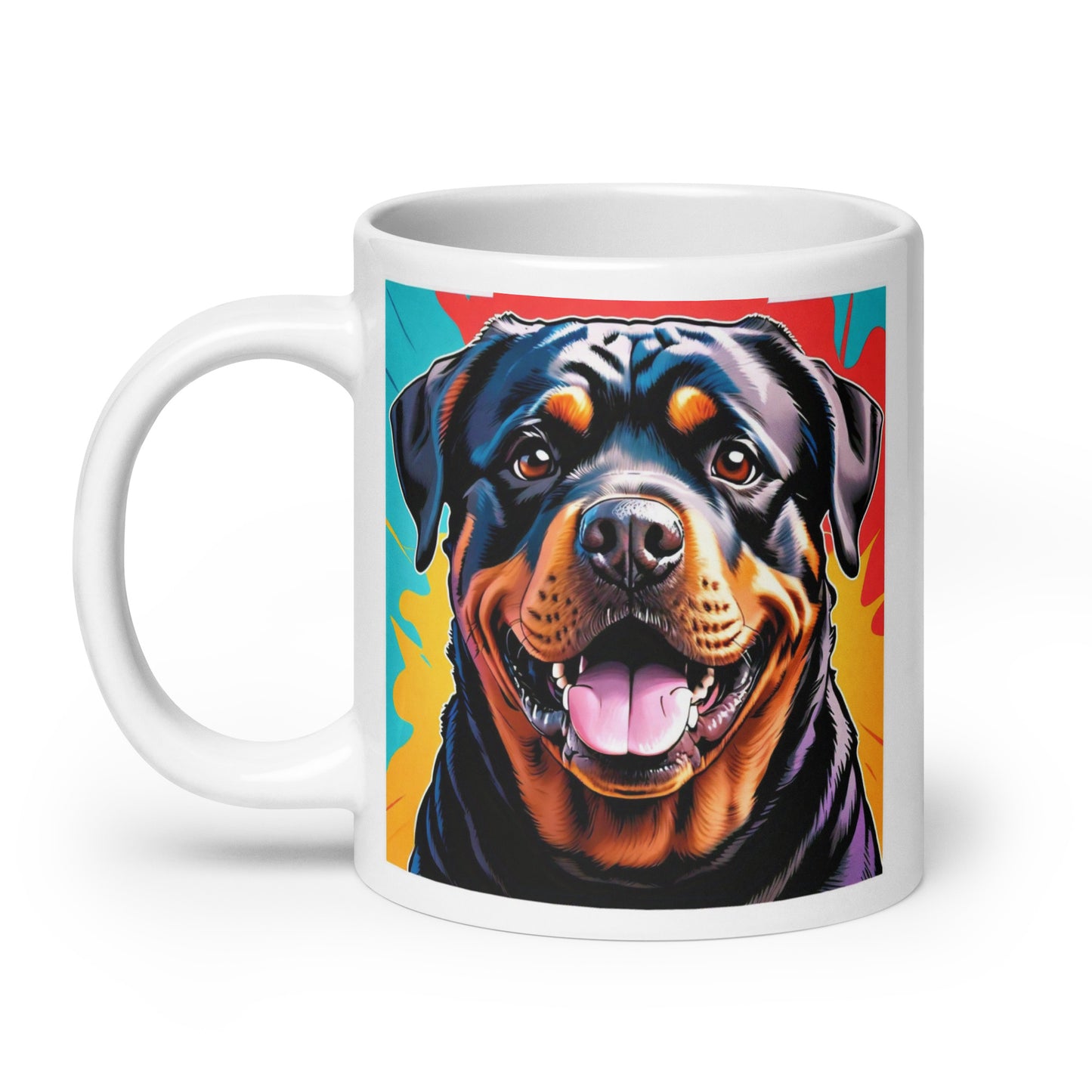 Rottweiler Burst Glossy Mug