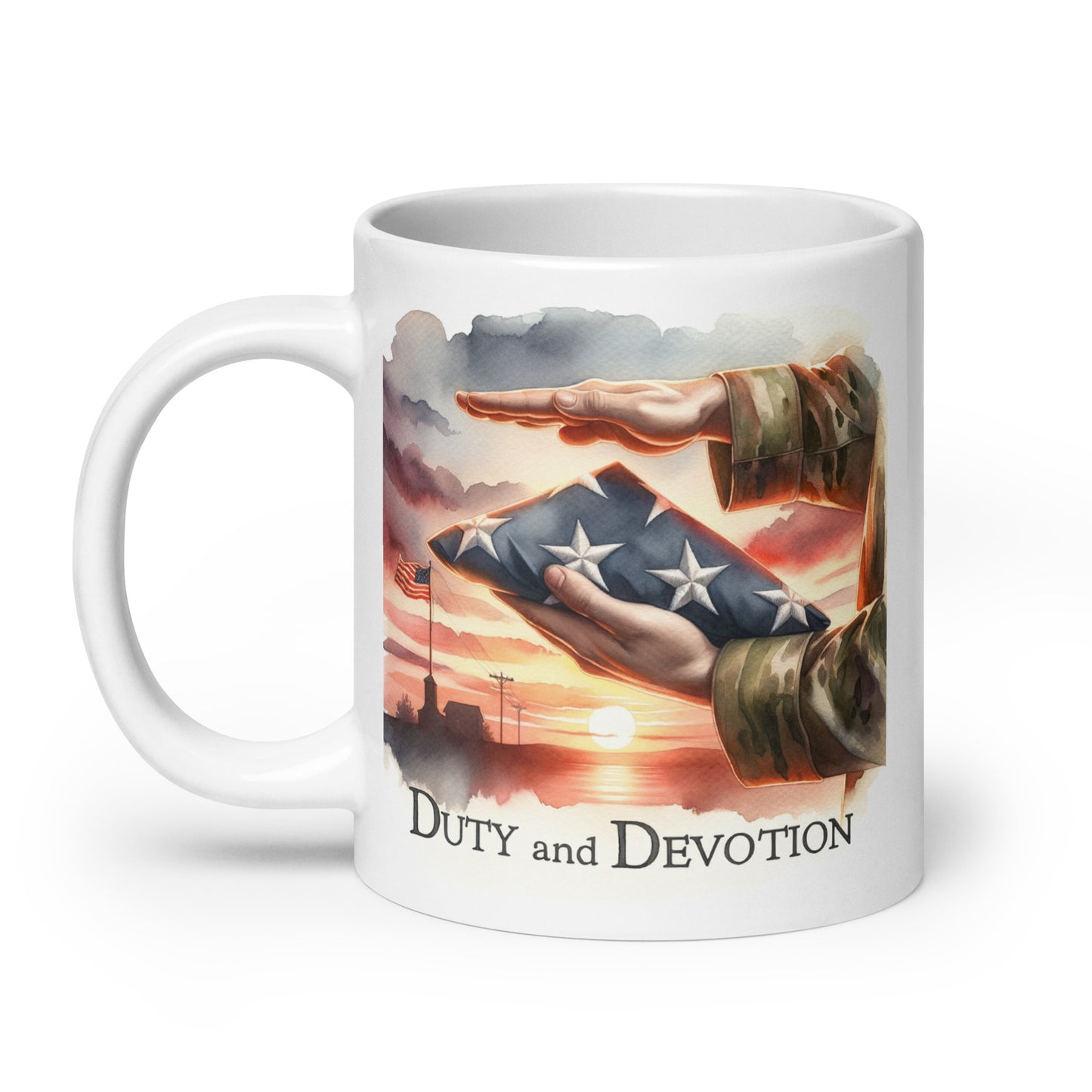 Duty And Devotion Glossy Mug