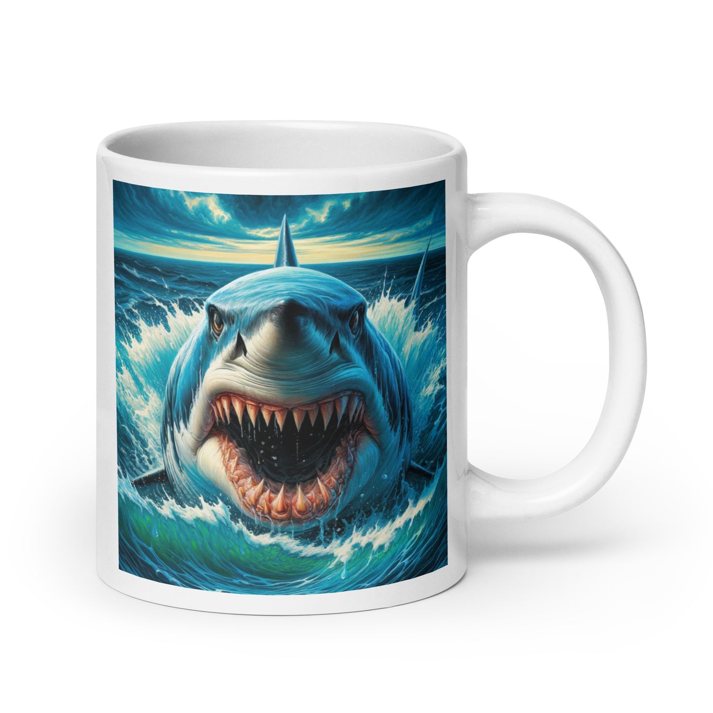 Shark Attack Glossy Mug