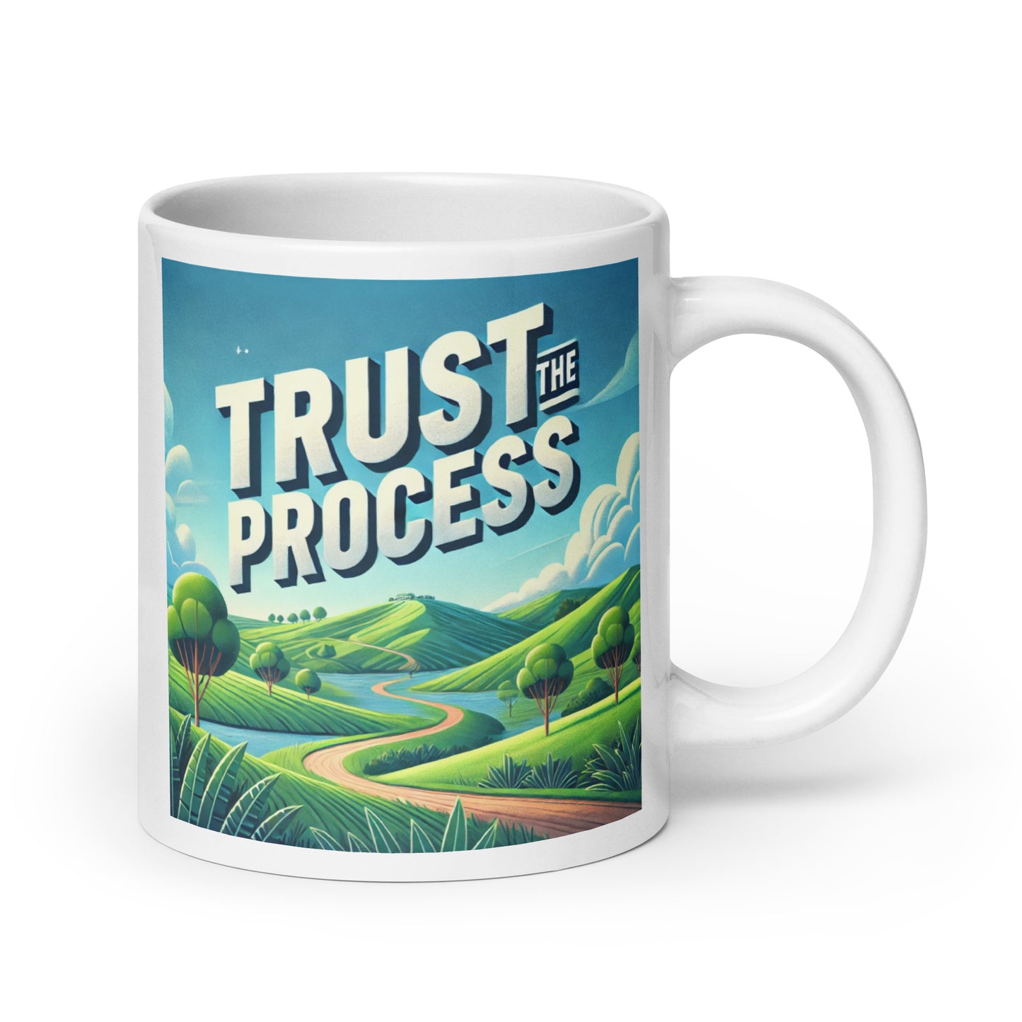 Trust The Process Glossy Mug