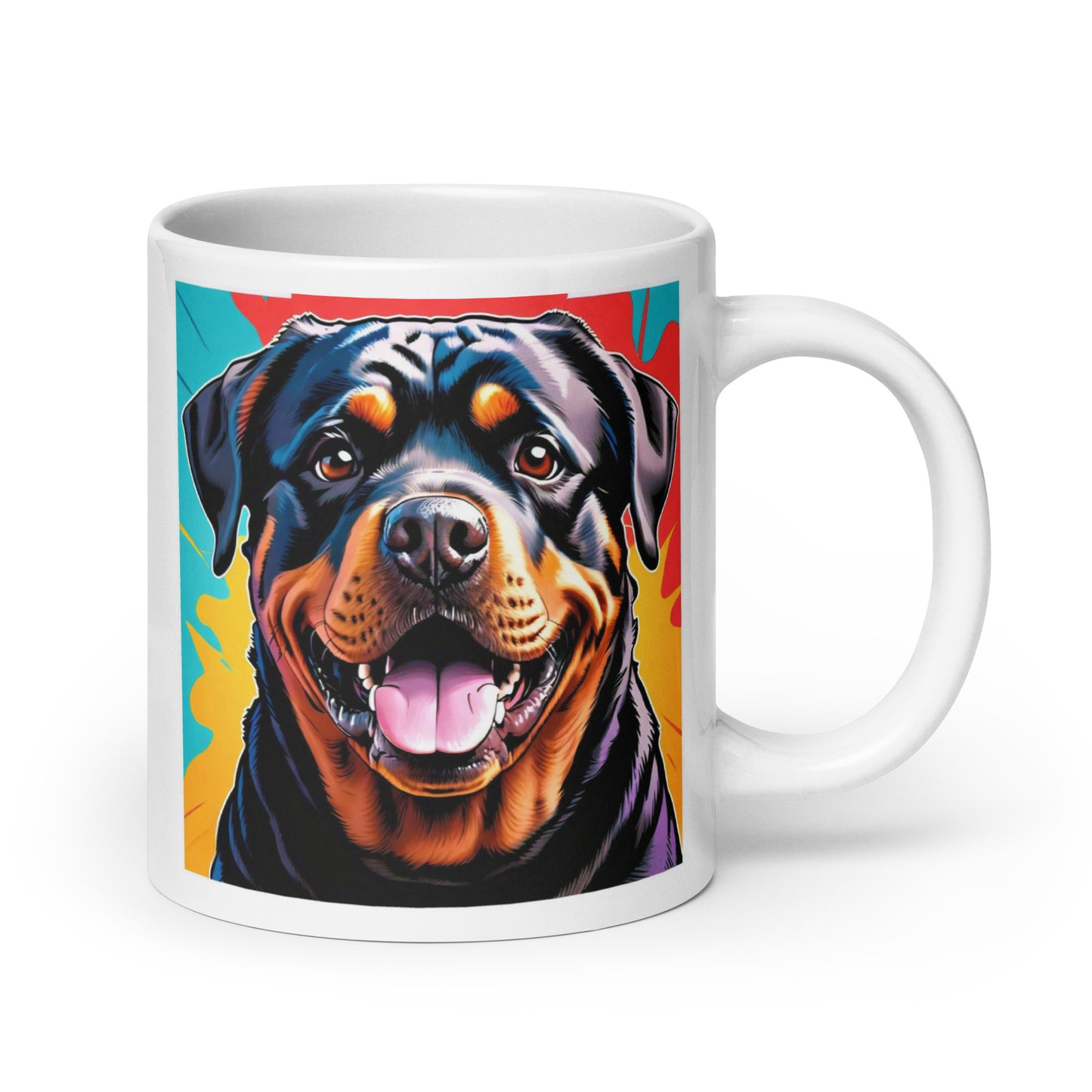 Rottweiler Burst Glossy Mug