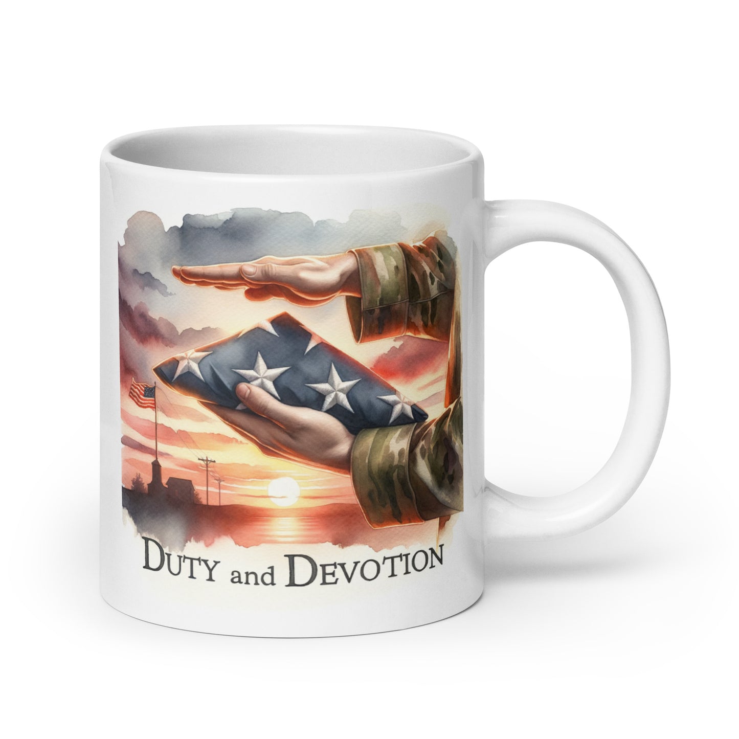 Duty And Devotion Glossy Mug